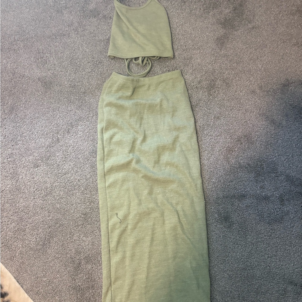 H&M Olive Two-Piece Set